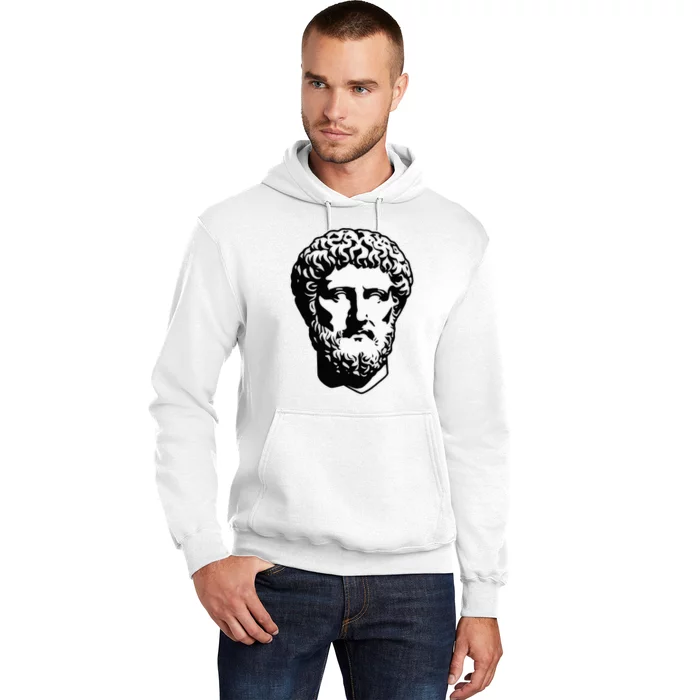 Marcus Aurelius Statue Blackwork Hoodie