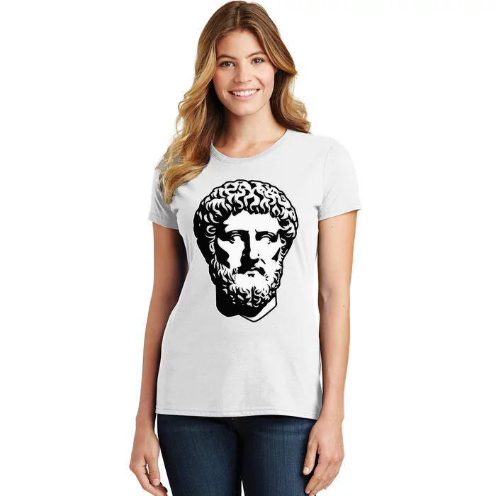 Marcus Aurelius Statue Blackwork Women's T-Shirt