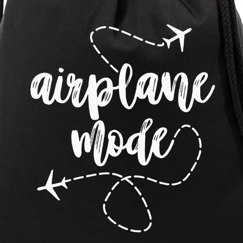 Mode Airplane Summer Vacation Travel Airplane Sweatshirt Drawstring Bag