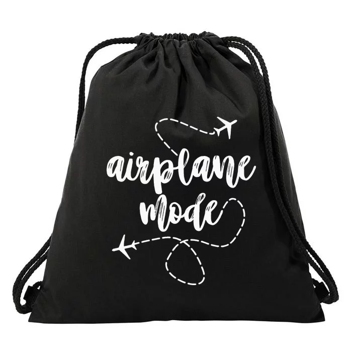 Mode Airplane Summer Vacation Travel Airplane Sweatshirt Drawstring Bag