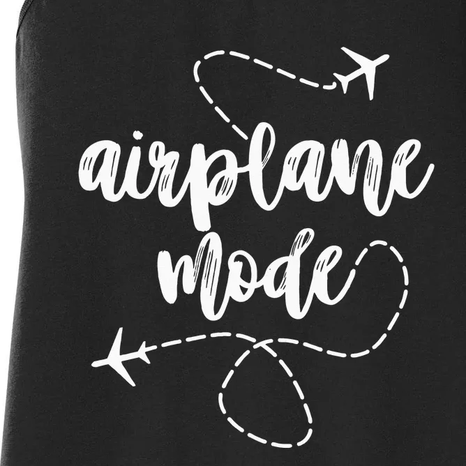 Mode Airplane Summer Vacation Travel Airplane Sweatshirt Women's Racerback Tank