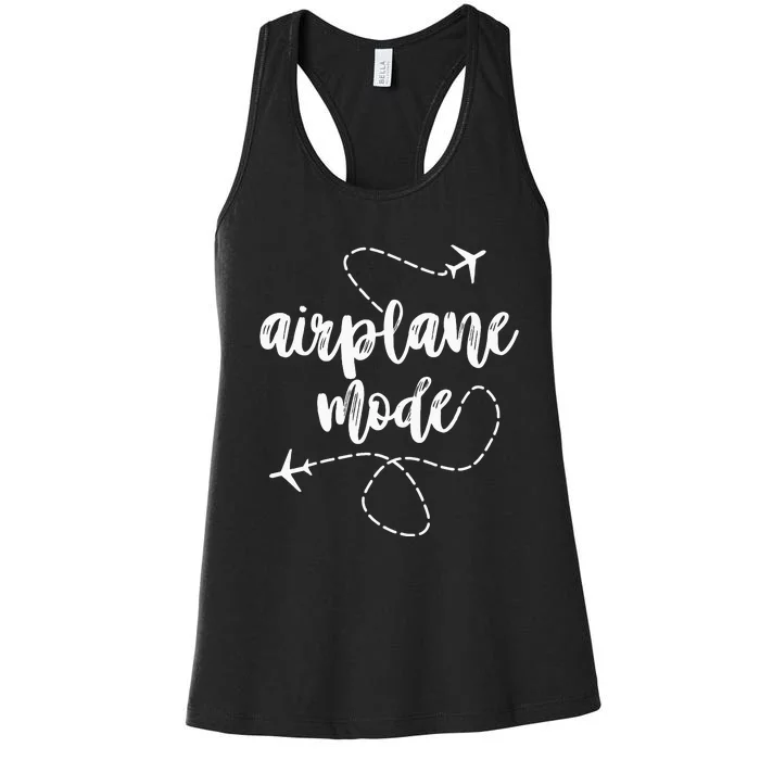 Mode Airplane Summer Vacation Travel Airplane Sweatshirt Women's Racerback Tank