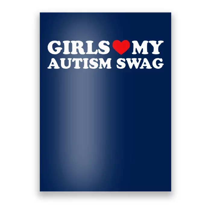 My Autism Swag Funny Autistic Boy Gifts Awareness Poster