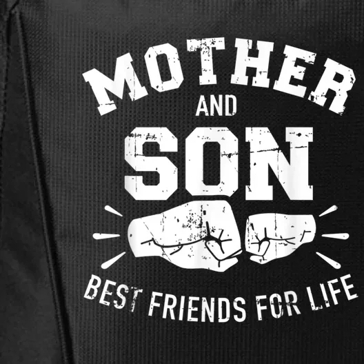 Mother And Son Best Friends For Life Mom City Backpack