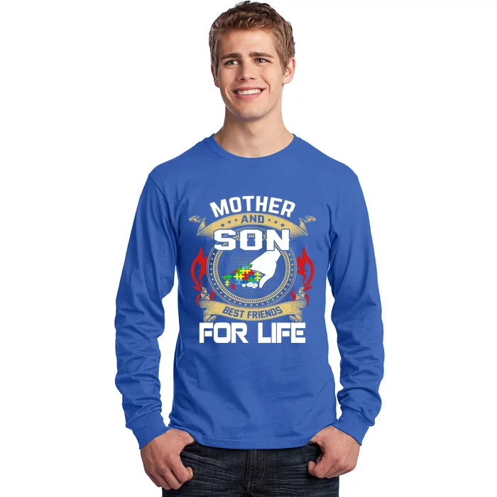 Mother And Son Best Friend For Life Gift Long Sleeve Shirt