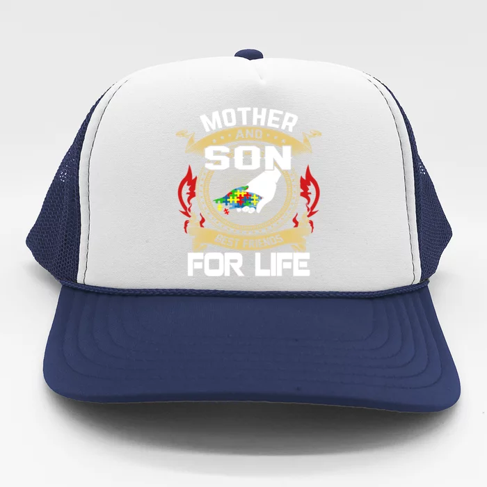 Mother And Son Best Friend For Life Gift Trucker Hat