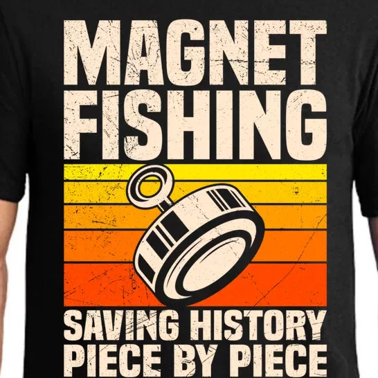 Magnetic Anglers Saving History Magnet Fishing Treasure Hunt Gift Pajama Set