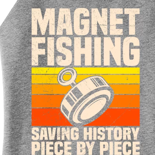 Magnetic Anglers Saving History Magnet Fishing Treasure Hunt Gift Women’s Perfect Tri Rocker Tank