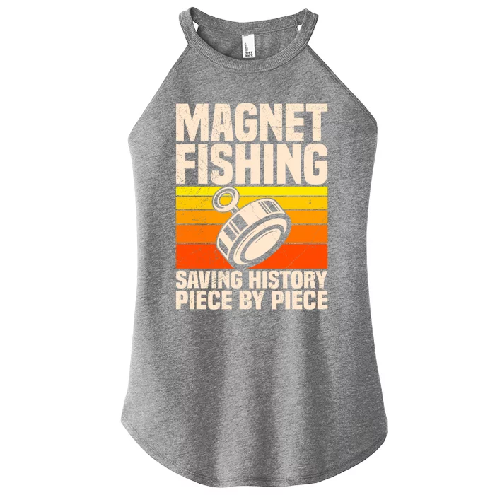 Magnetic Anglers Saving History Magnet Fishing Treasure Hunt Gift Women’s Perfect Tri Rocker Tank