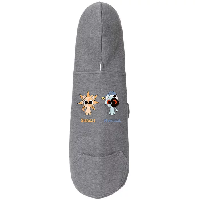 Moondrop And Sundrop As Fnaf Security Breach Cats Doggie 3-End Fleece Hoodie