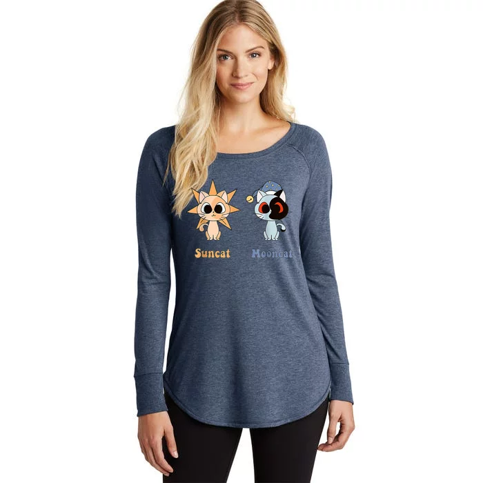 Moondrop And Sundrop As Fnaf Security Breach Cats Women's Perfect Tri Tunic Long Sleeve Shirt