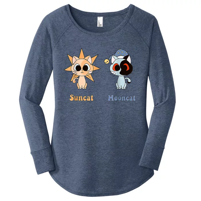 Moondrop And Sundrop As Fnaf Security Breach Cats Women's Perfect Tri Tunic Long Sleeve Shirt