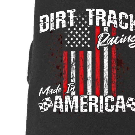 Modified And Sprint Cars American Flag Dirt Track Racing Gift Doggie 3-End Fleece Hoodie