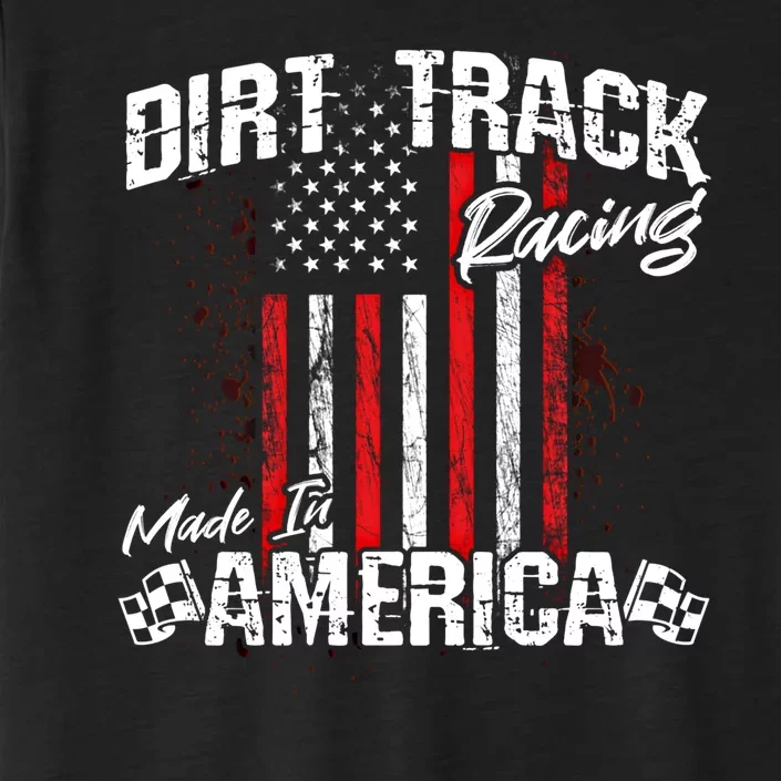 Modified And Sprint Cars American Flag Dirt Track Racing Gift ChromaSoft Performance T-Shirt