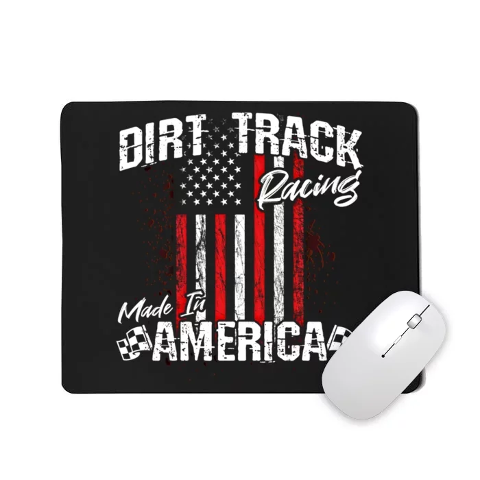 Modified And Sprint Cars American Flag Dirt Track Racing Gift Mousepad