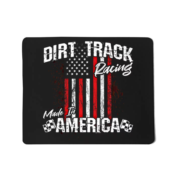 Modified And Sprint Cars American Flag Dirt Track Racing Gift Mousepad