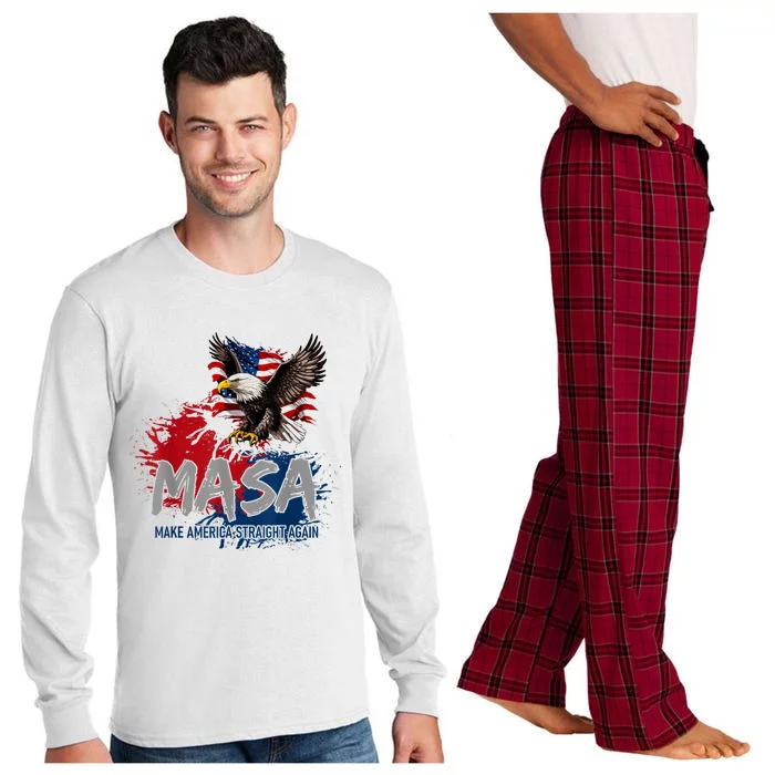 Make America Straight Again MASA Long Sleeve Pajama Set