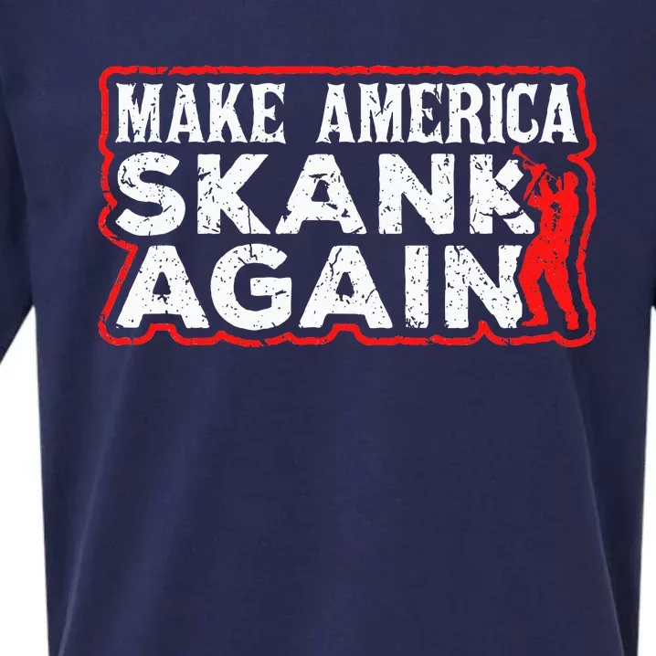 Make America Skank Again Cool Horn Brass Ska Music Sueded Cloud Jersey T-Shirt