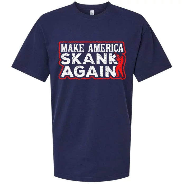 Make America Skank Again Cool Horn Brass Ska Music Sueded Cloud Jersey T-Shirt