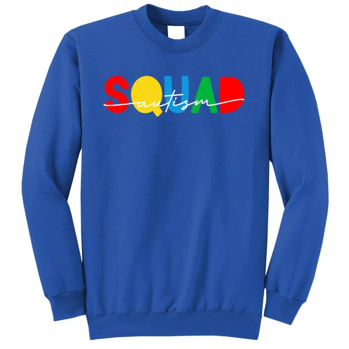 Matching Autism Squad Awareness Month Acceptance Mom Teacher Gift Tall Sweatshirt