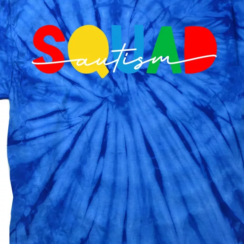 Matching Autism Squad Awareness Month Acceptance Mom Teacher Gift Tie-Dye T-Shirt