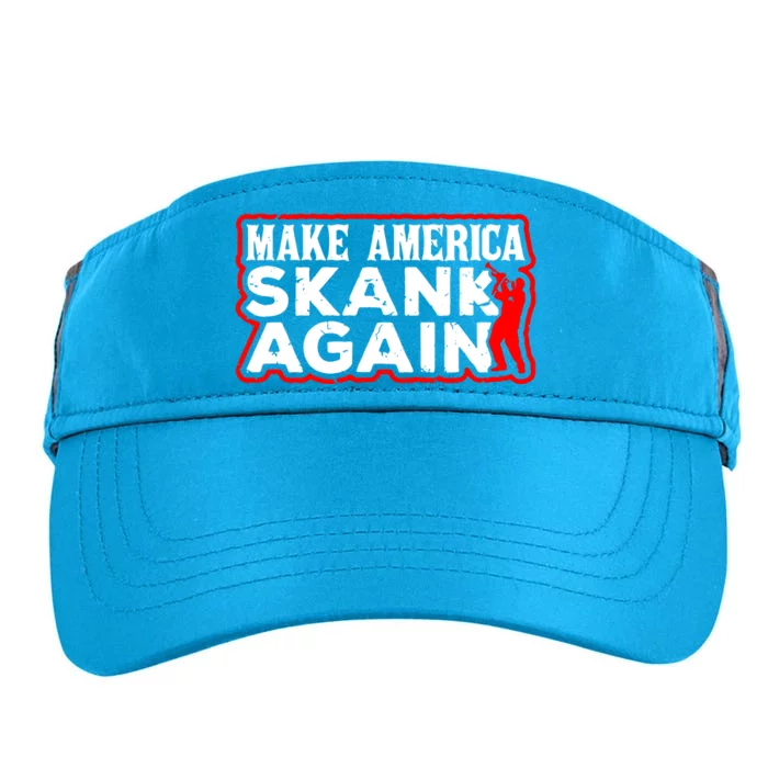 Make America Skank Again Cool Horn Brass Ska Music Adult Drive Performance Visor