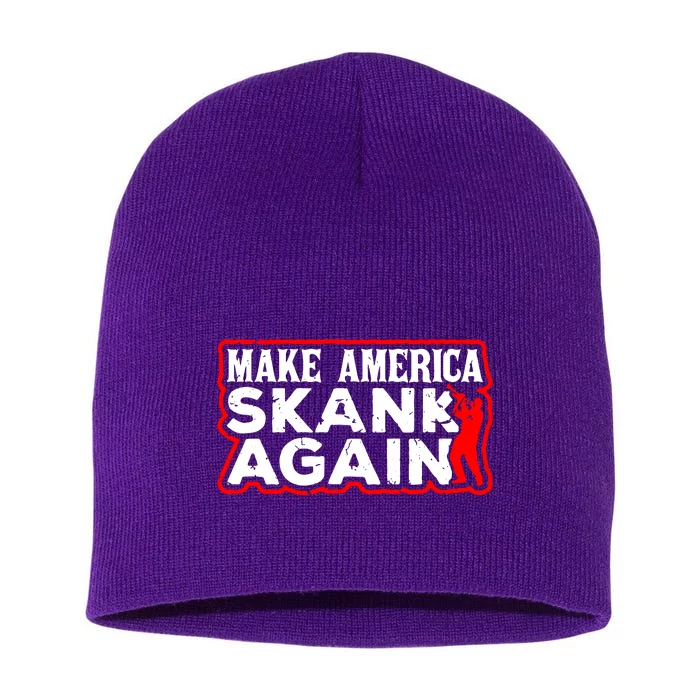 Make America Skank Again Cool Horn Brass Ska Music Short Acrylic Beanie