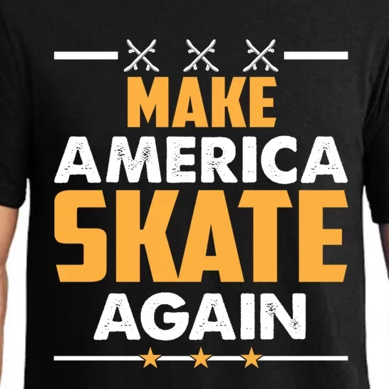 Make America Skate Again Cool Gift Pajama Set