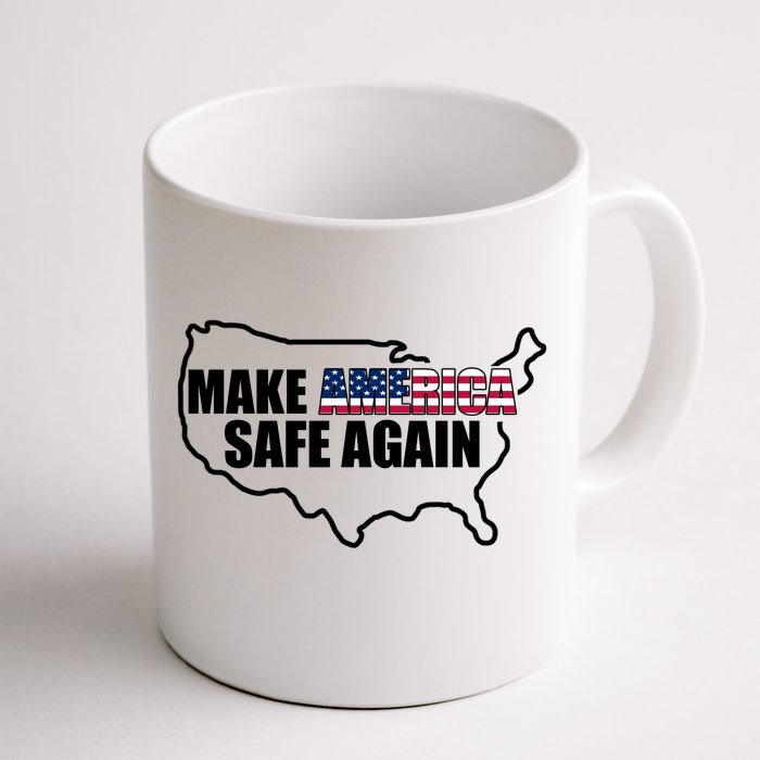 Make America Safe Again Flag Front & Back Coffee Mug