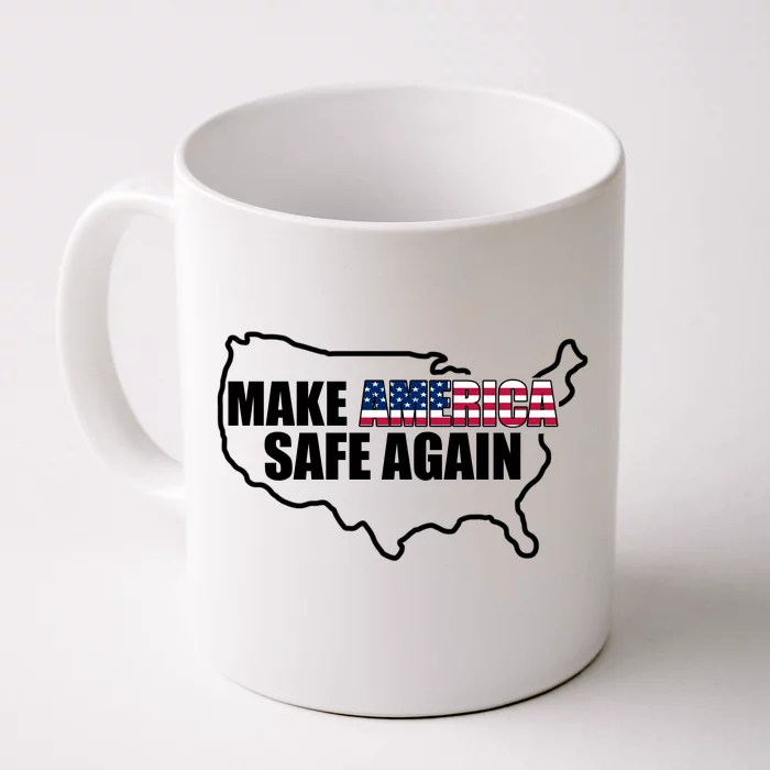 Make America Safe Again Flag Front & Back Coffee Mug