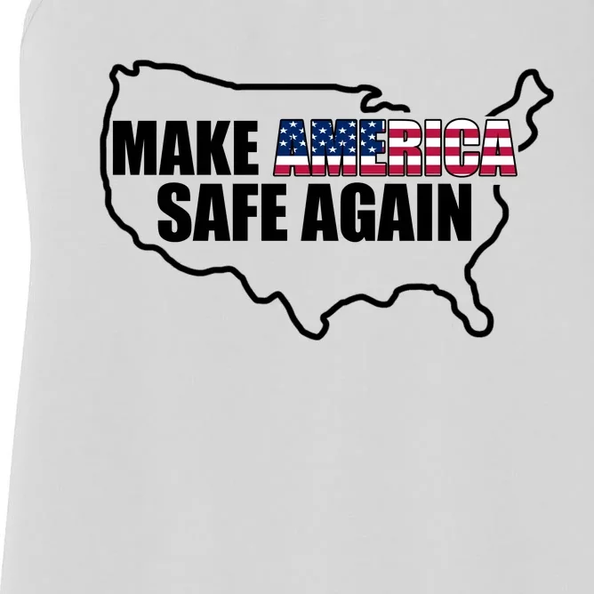 Make America Safe Again Flag Women's Racerback Tank