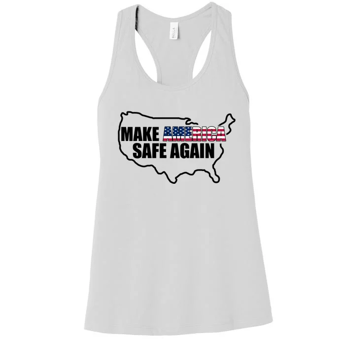 Make America Safe Again Flag Women's Racerback Tank