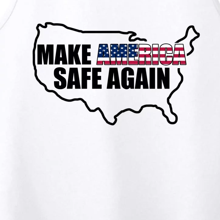 Make America Safe Again Flag Performance Tank