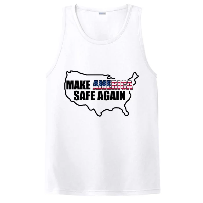 Make America Safe Again Flag Performance Tank