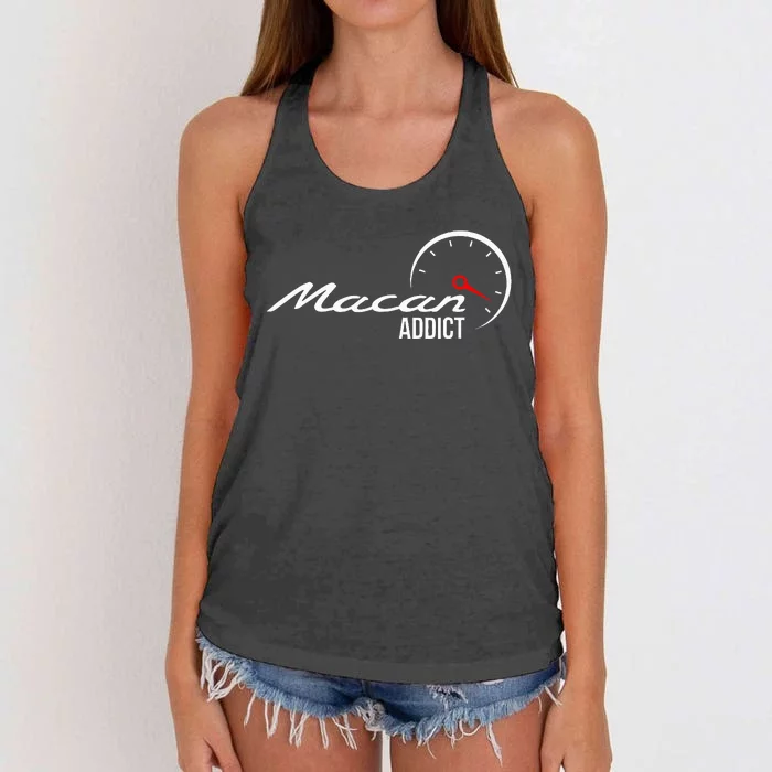 Macan Addictive Sports Suv Of The Racing Turbo Gts Type 95b Women's Knotted Racerback Tank