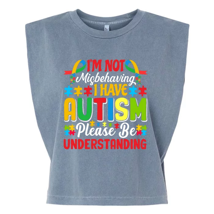 Motivational Autism Slogans Autism Awareness Autism Acceptance Disability Month Garment-Dyed Women's Muscle Tee