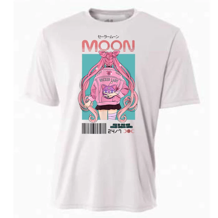 Moon Anime Sailor Essential Manga Usagi Cooling Performance Crew T-Shirt