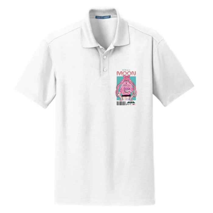 Moon Anime Sailor Essential Manga Usagi Dry Zone Grid Performance Polo