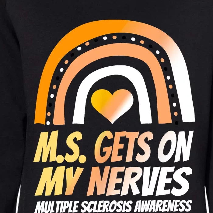 MS Awareness Shirts Multiple Sclerosis Wear Orange Womens California Wash Sweatshirt