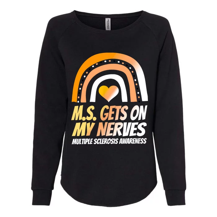 MS Awareness Shirts Multiple Sclerosis Wear Orange Womens California Wash Sweatshirt