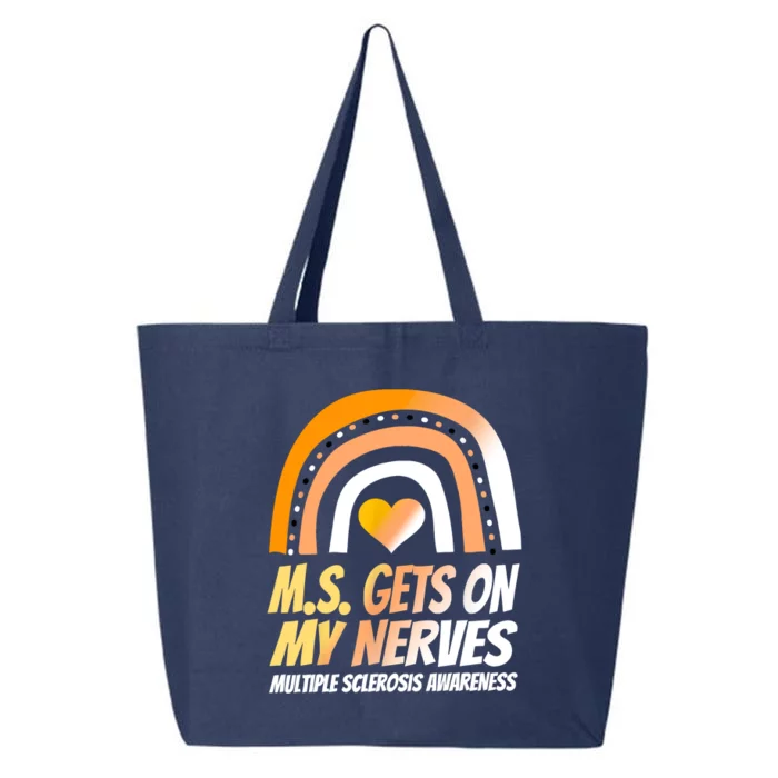 MS Awareness Shirts Multiple Sclerosis Wear Orange 25L Jumbo Tote