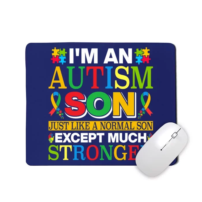 Motivational Autism Son Fathers Day Mothers Day Autism Awareness Mousepad