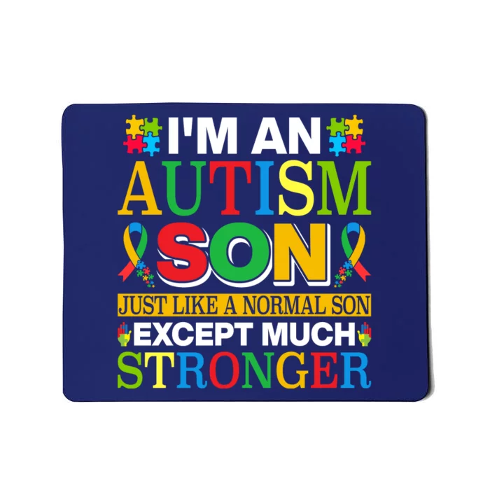 Motivational Autism Son Fathers Day Mothers Day Autism Awareness Mousepad