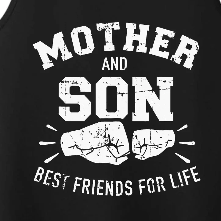 Mother And Son Best Friends For Life Mom Performance Tank