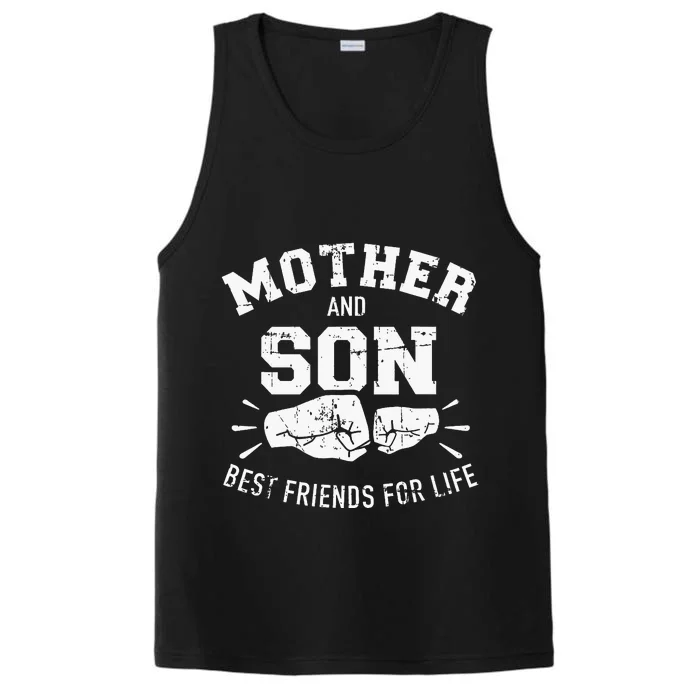 Mother And Son Best Friends For Life Mom Performance Tank