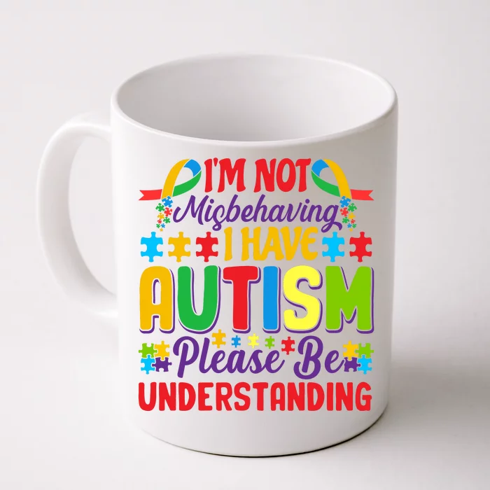 Motivational Autism Slogans Autism Awareness Autism Acceptance Disability Month Front & Back Coffee Mug