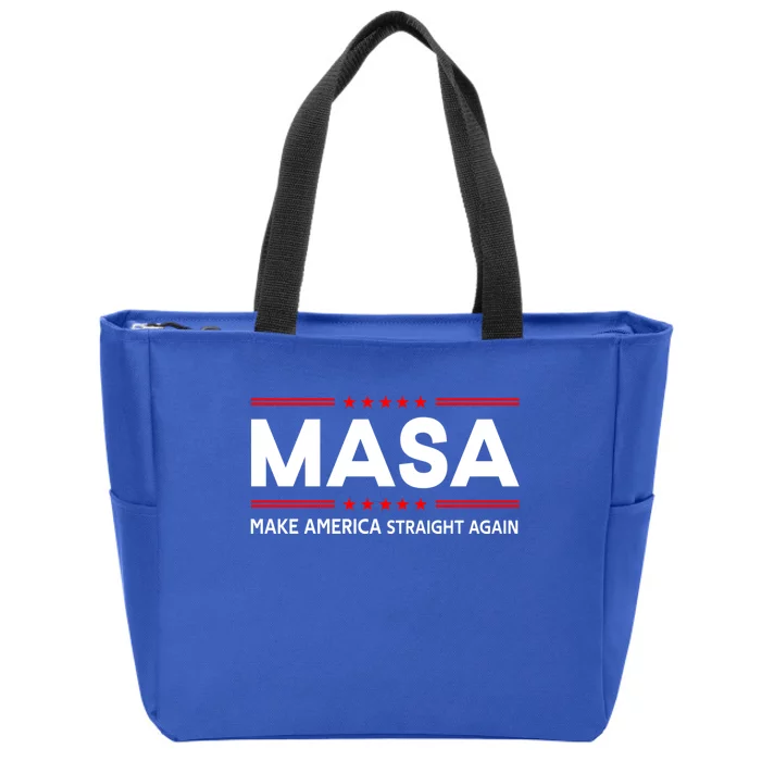 Make America Straight Again MASA Make America Straight Again Zip Tote Bag