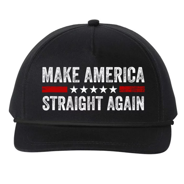 Make America Straight Again MASA Make America Straight Again Snapback Five-Panel Rope Hat