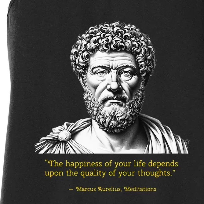 Marcus Aurelius Stoic Wisdom PhilosopherS Insight Women's Racerback Tank