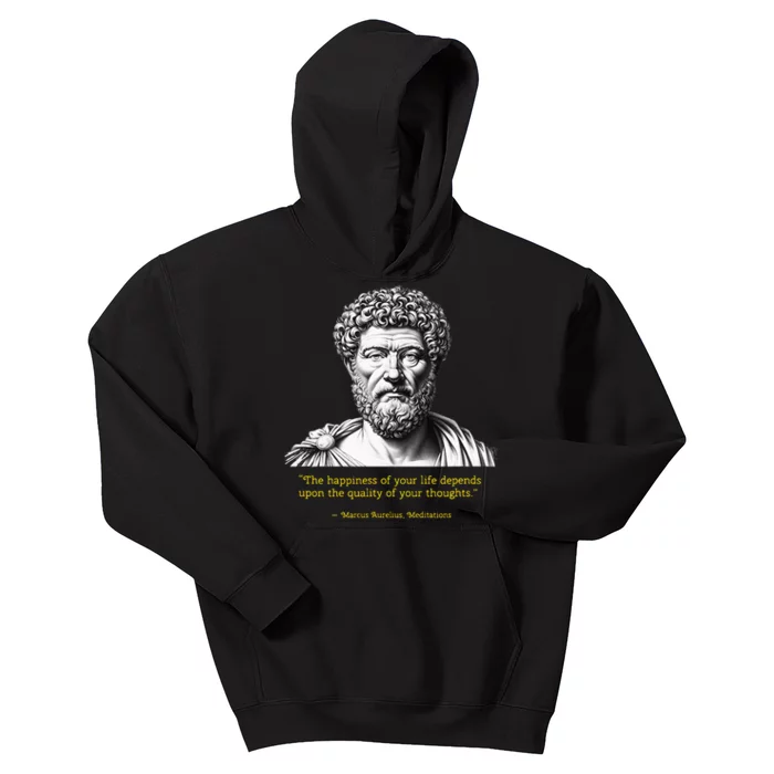 Marcus Aurelius Stoic Wisdom PhilosopherS Insight Kids Hoodie